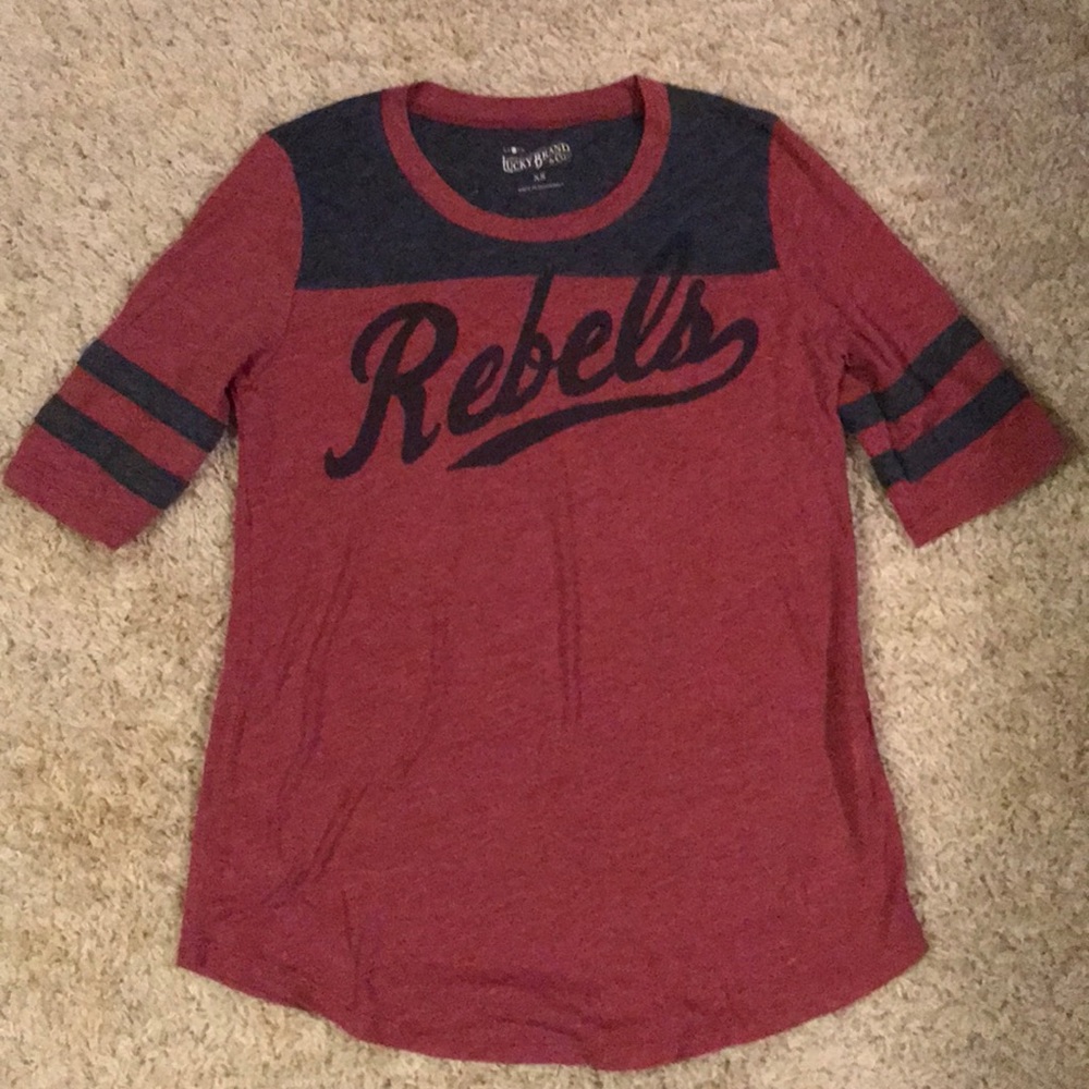 ⭐ BOGO ⭐ Lucky Brand Rebels Football Style Tee